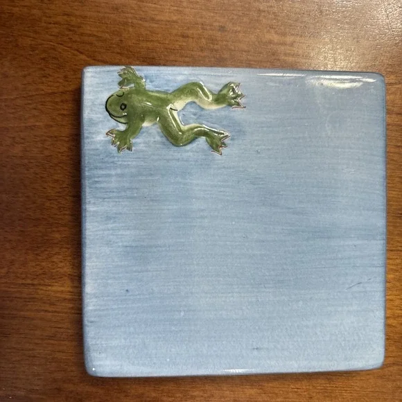 Pottery Barn Ceramic Frog Coasters - Picture 3 of 6